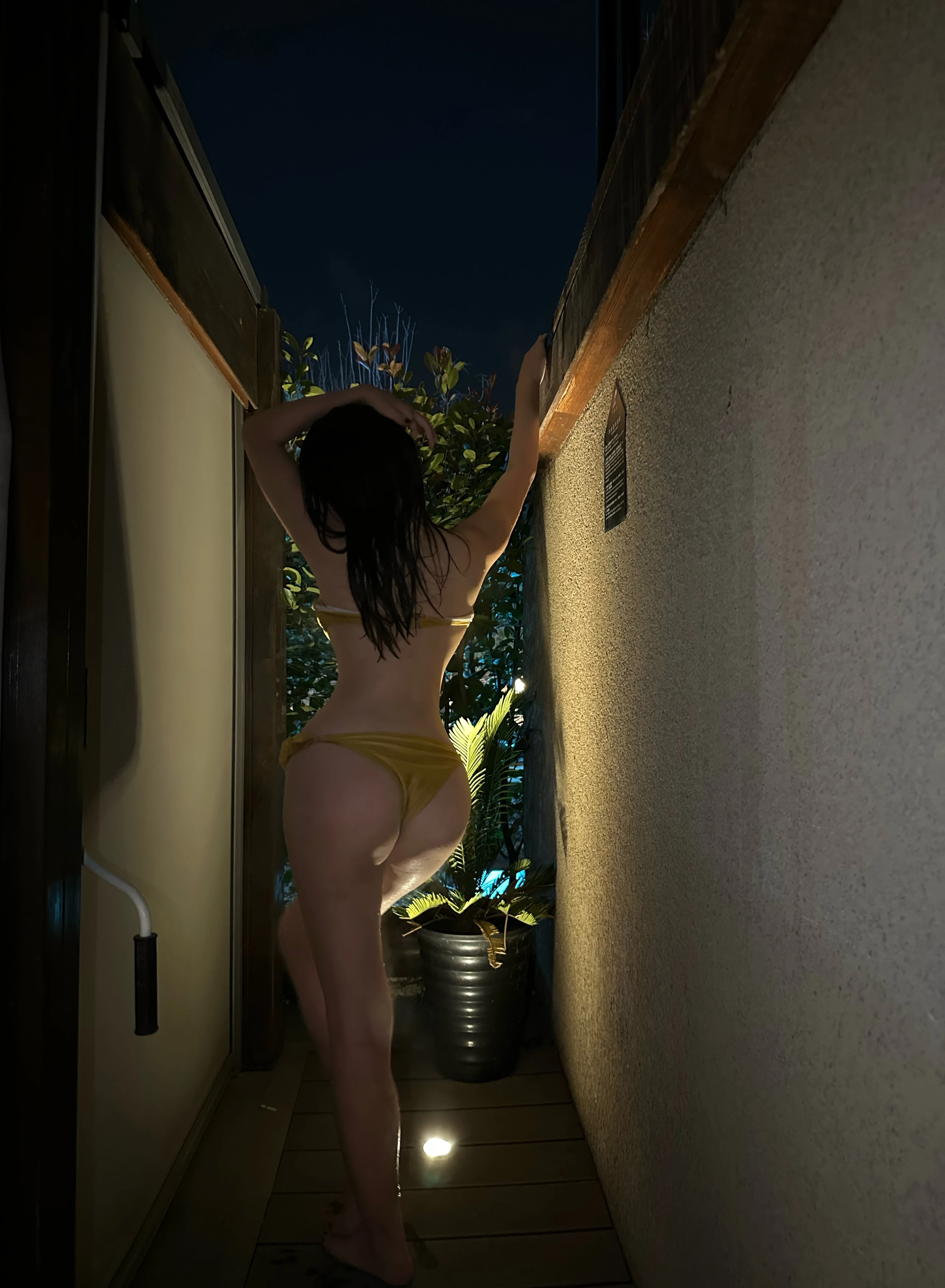 奶宝妹纸 – 深夜游泳池 24P 10V